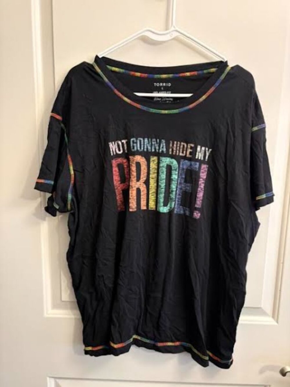 Torrid "Not Gonna Hide My Pride!" Rainbow Graphic Tee